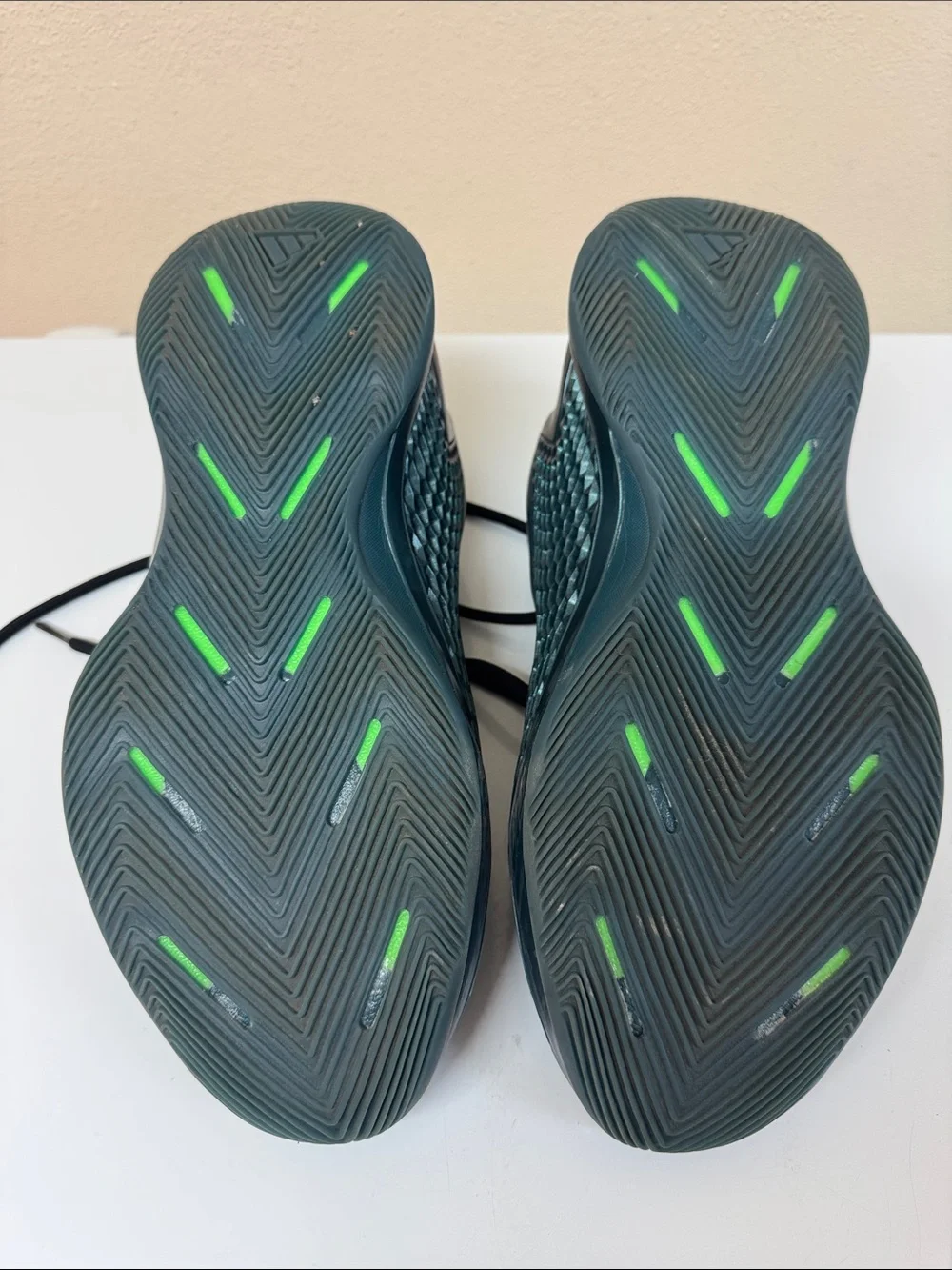 Adidas Men's Athletic Volleyball Sneakers in Black and Teal